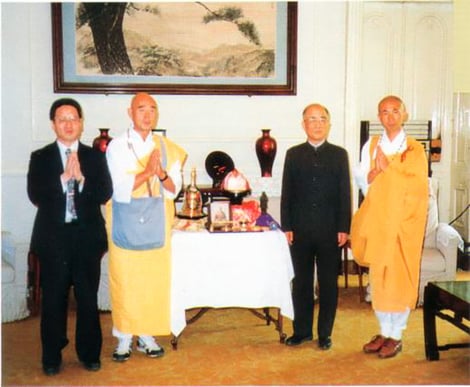 孫平化・中日友好協会 会長 と