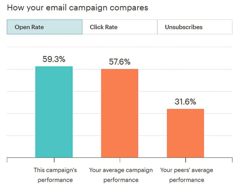 Screenshot Beispiel Statistik-Tool für Open Rate Newsletter