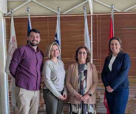 L-R: C Chivu, A Vassallo, Judge Frida Maria Armas Pfirter, D Axisa