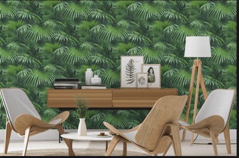 papier peint 4 murs, mobiliers design, année 50 bois blond, Isabelle Mourcely décoratrice UFDI Tours 37000 et Chinon 37500