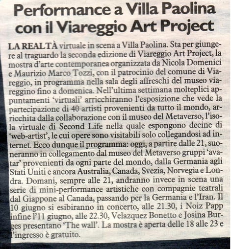 Performance villa Paolina