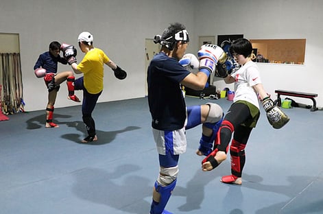 ▲東京都墨田区のキックボクシングジム　ストラッグル