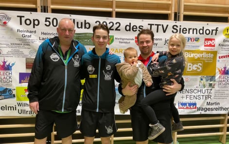 Unser Bundesliga-Team kämpfte hart gegen Sportklub/Flötzersteig. Am Ende gab es ein gerechtes 5:5. Da ließen es sich unsere Cracks nicht nehmen, vor dem Top-50-Plakat zu posieren.