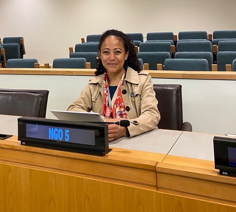Liliiana Rodriguez Cortes at the ICP, UN Headquarters, New York