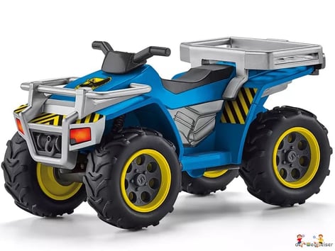 Die Besonderheit im Schleich-Paket 41466 ist eine funktionierenden, weniger Quad.