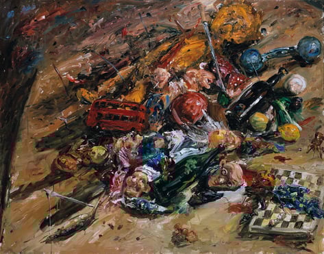 1984 Stilleben mit Spielzeug