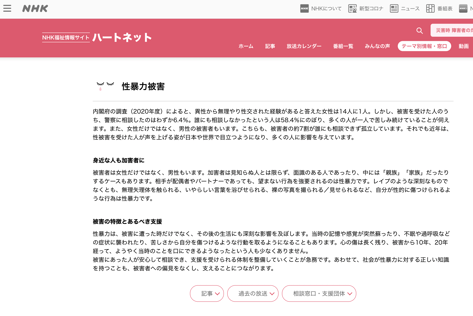 NHKハートネット　相談窓口・支援団体