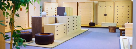 総桐箪笥展示場