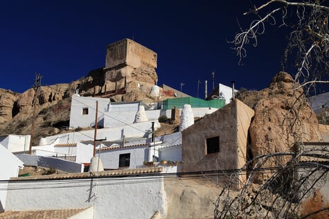 View on the castle ruins of Bácor
