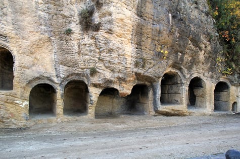 The catacombs of the castle in Montefrío