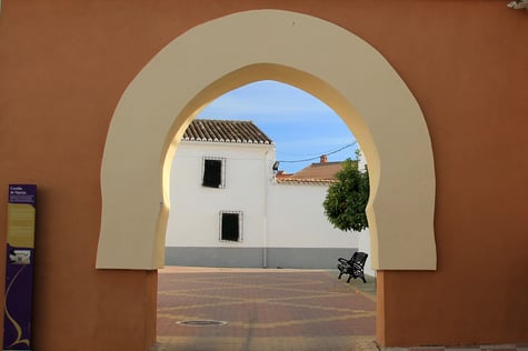 One of the gates of Castillo de Tajarja
