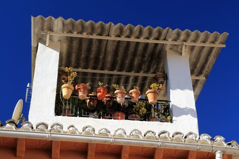 A detail of a house in Cozvíjar