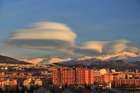 View on Granada and Sierra Nevada