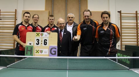 Christopher Stranzl, Martina Wilder und Sebastian Wolf beim letzten Heimspiel.