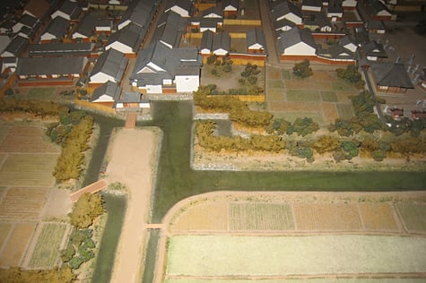 Diorama model in Imaicho Kashihara Nara JAPAN Imanishi Family 