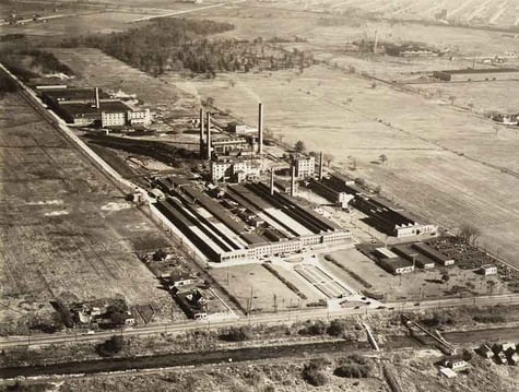Usine DuPont à Buffalo en 1921 - Production de rayonne