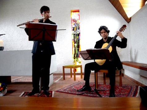 Konzert Bruderklausen - Kapelle in Frauenfeld von Martin Huber, Flöte / Edmauro de Oliveira, Gitarre