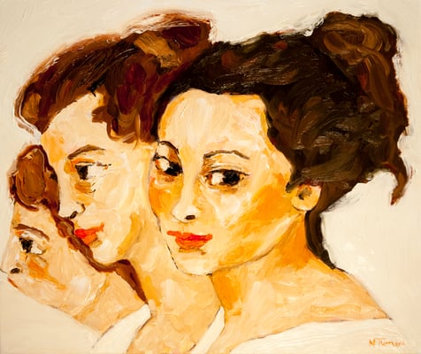 After Rubens (Detail of "Diana returning from the Hunt," c. 1615), oil on canvas