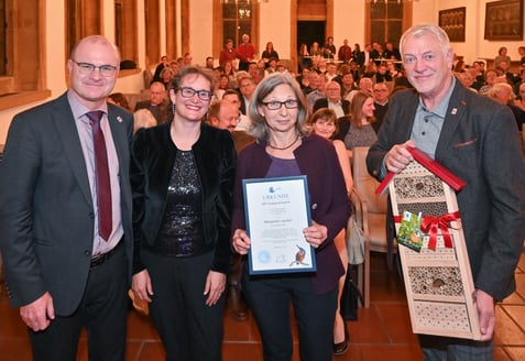 v.l: Dr. Norbert Schäffer, Anke Brüchert, Margareta Loscher, Hartwig Brönner