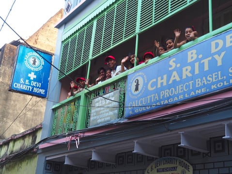 Hort-Kinder im S.B. Devi Charity Home