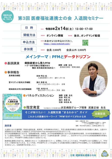 第３回　医療福祉連携士の会　入退院支援セミナー