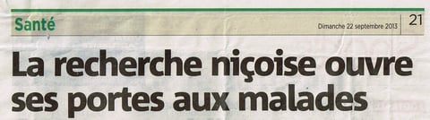 leucémie myéloïde chronique LMC FRANCE LABORATOIRE NICE MATIN AUBERGER C3M INSERM NANCY CATTAN CHERCHEURS RECHERCHE mina daban