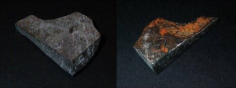 Gibeon-Meteorit auch mit Außensicht