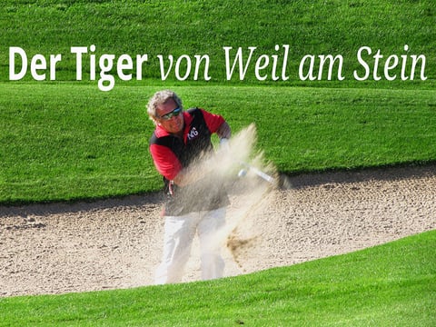 Golfer im Sandbunker, Foto Rainer Sturm