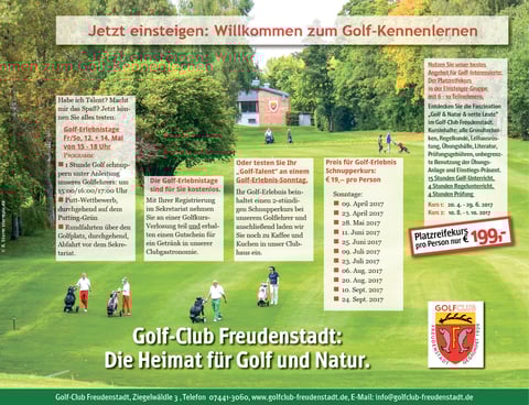 Halbe PR-Seite im Schwarzwälder Boten vom Sa. 15.4.2017