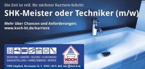 Personal-Anzeigenwerbung für Handwerksbetrieb in Schopfloch. Gesamtkonzept Rainer Sturm