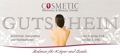 Der Gutschein des Cosmetic Wellness & Beauty Center