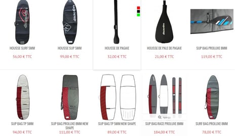 Housses de SUP et Surf