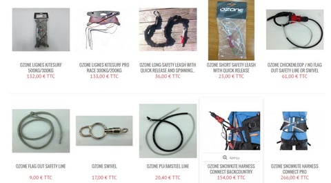 leash, lignes de kitesurf