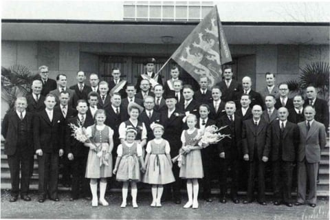 Weihe der ersten Vereinsfahne 1948