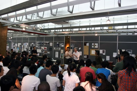 Meeting with students in Nanjing School of Achitecture, Southeast University -  workshop, Sept. 2010
