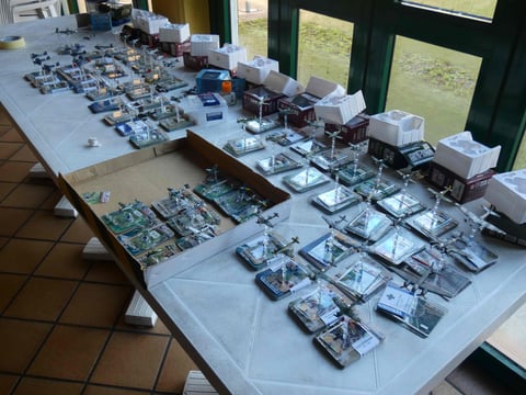 Gli aerei usati per giocare lo scenario.