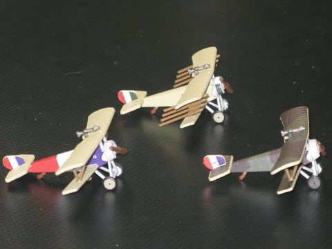 Le prove di stampa del Nieuport Bebè.