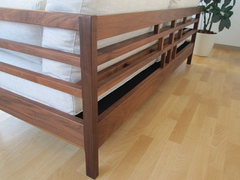 ソファ　フラッグ　ウォールナット　杉本家具　木　モダン　栃木県　家具　インテリア