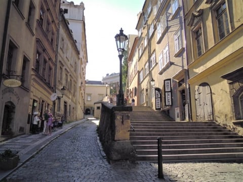 ヨーロッパの街の石畳