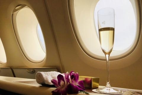 リラックスできる飛行機の機内