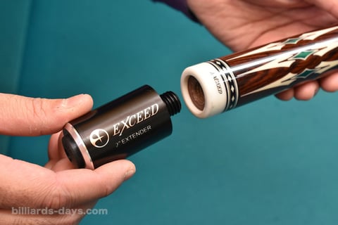 ショートエクステンションの一例。EXCEEDの『2’’EXTENDER(2インチ・エクステンダー)』。付けっぱなしでのプレーもやりやすい