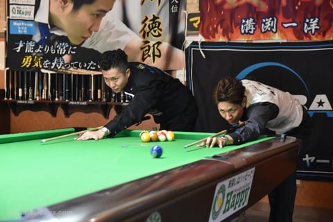 昨年の名人位決定戦より。挑戦者は高知の溝渕一洋