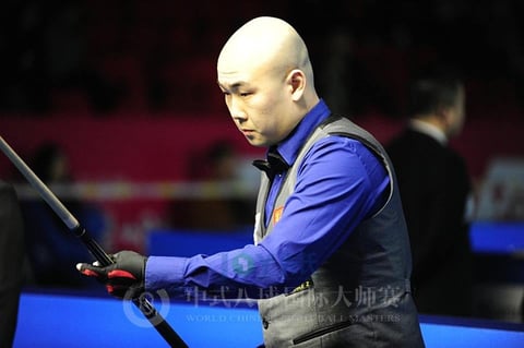 今大会優勝の楊帆（ヤン・ファン。中国）Chinese 8-Ball Masters © Sun Xiaoguang
