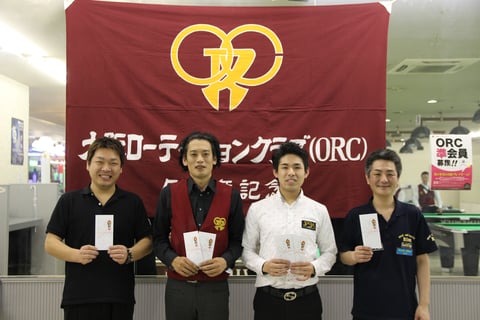 優勝の吉岡保俊選手は左2　写真提供：JAPA