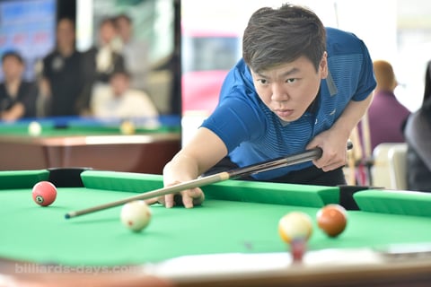Wu Jia-Qing plays at Hokkaido Open in Sapporo, Japan