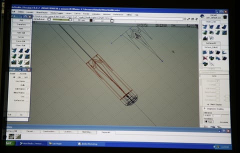 ICCSで公開されたコンピュータによるデザインの画面