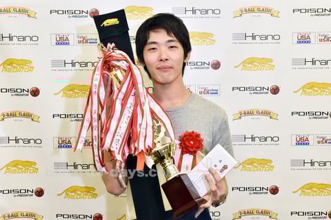 Shounosuke Komiya won Amateur 10-ball championship in Tokyo