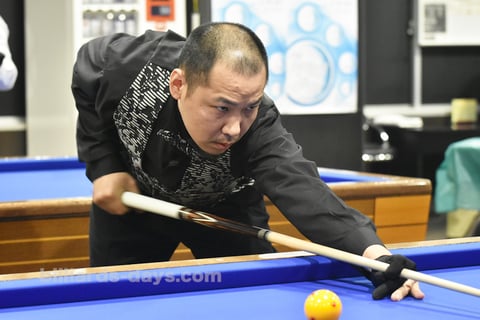 優勝：宮下崇生　Takao Miyashita won 67th All Kanto 3-cushion Championship in Tokyo.　※写真は今年のニッカオープンより