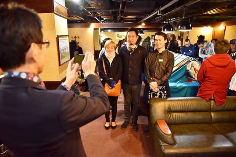 赤狩山幸男・美秀プロ夫妻も観覧に訪れた