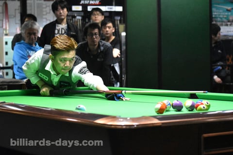 Lo Li wen won 2017 All Japan 14-1 (straight pool) Championship 